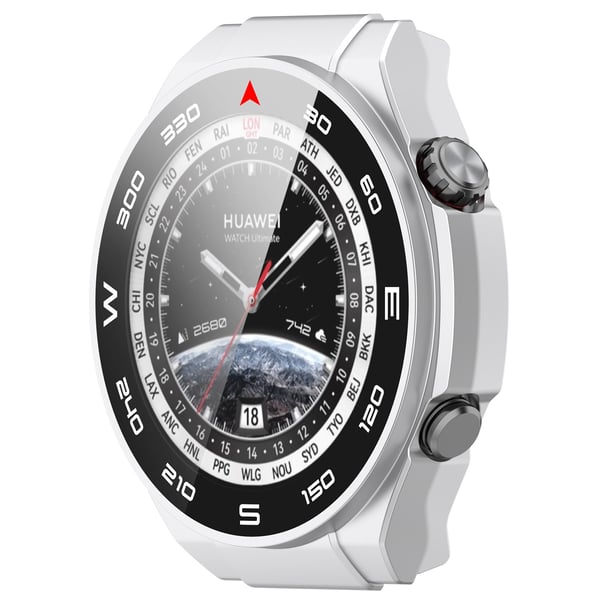 Älykellokotelo näytönsuojalla Silver Huawei Watch Ultimate