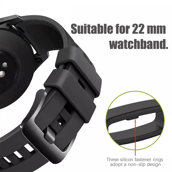 Sløjfe til 22 mm urrem 10-pak Black