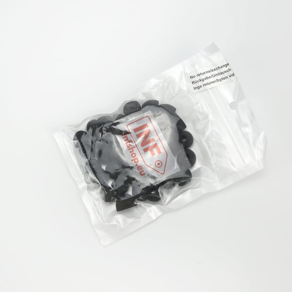 Sløjfe til 22 mm urrem 10-pak Black