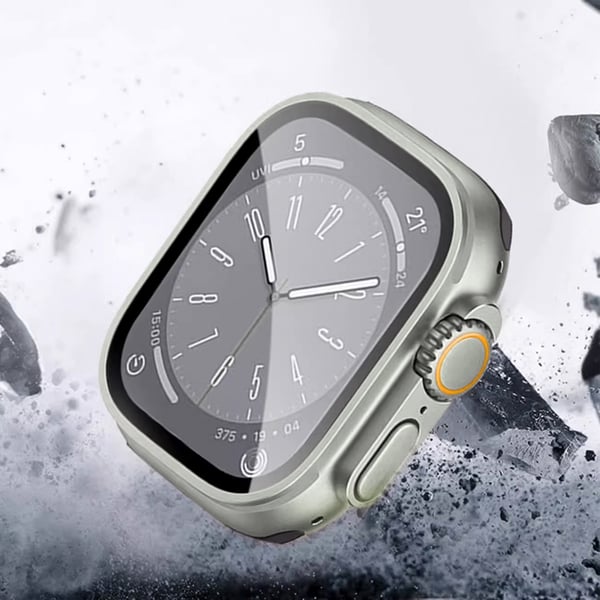Kellon kotelo näytönsuojalla Apple Watch Ultra 8/7 Silver 41 mm