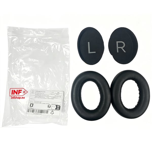 Fåreskinds ørepuder 1 par Black Bose NC700