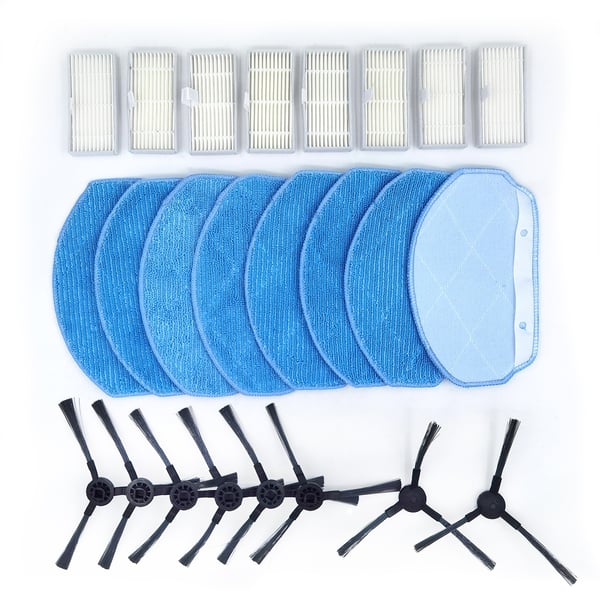 Reservedeler til robotstøvsugere, 24 deler Replacement parts compatible with MAMNV BR150/BR151  Suitable for ZCWA BR150/BR251, suitable for ONSON BR150/BR551 robot vacuum cleaner