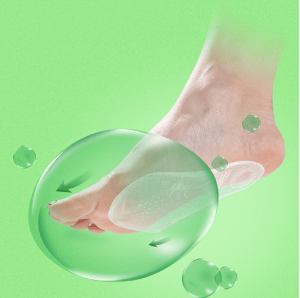 1 par Flat Feet Arch Orthotic Support innleggssåler Transparent