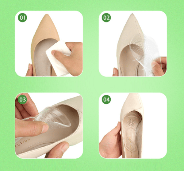 1 par Flat Feet Arch Orthotic Support innleggssåler Transparent
