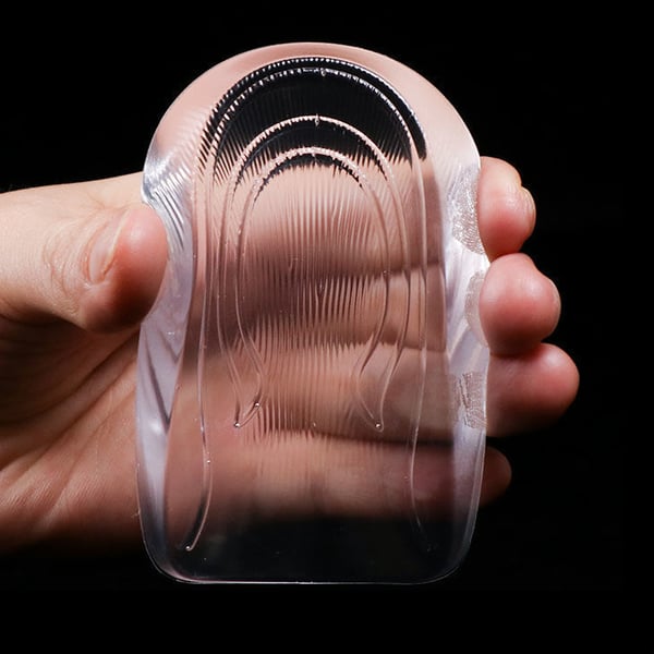 Mannlig modell silikon usynlig heightening innleggssåler 1 par Transparent Inner height increase: 2 cm