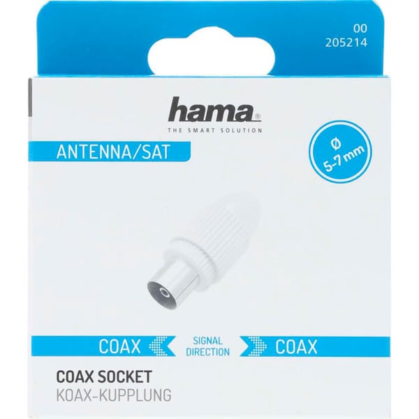 Antennuttag  Koax Vit