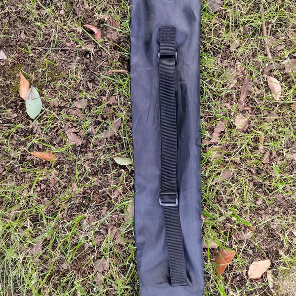 Opbevaringstaske til vandrestave med rem Black 17x70 cm