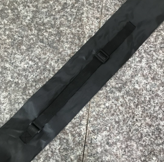 Opbevaringstaske til vandrestave med rem Black 17x70 cm