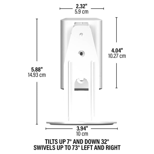 Wall Mount for Sonos ERA100 Pair White