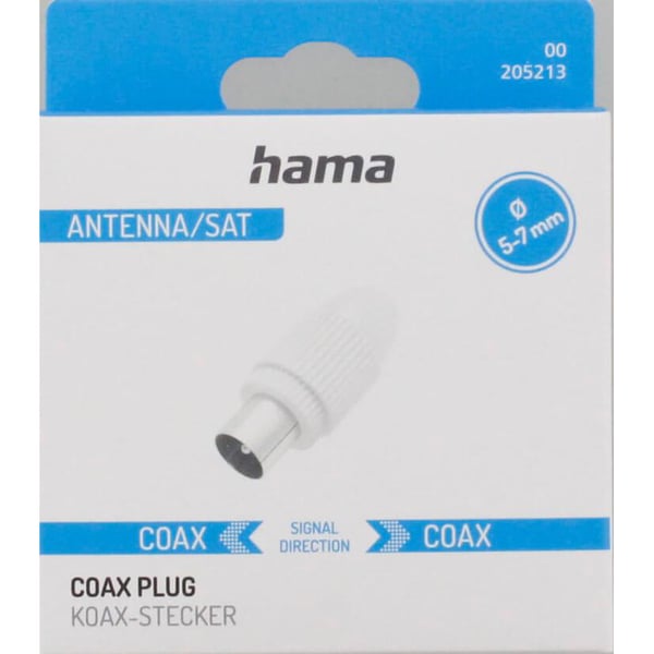 Antennestik Coax Hvid