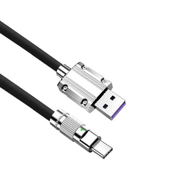 USB-C ladekabel 120W hurtigopladning 1 m Yellow