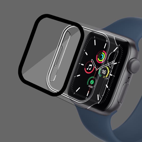 Älykellokotelo näytönsuojalla Transparent Apple Watch 7/8 45 mm