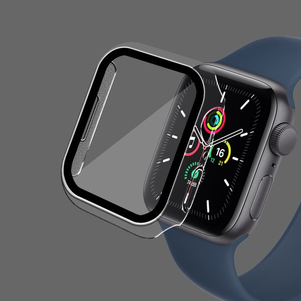 Älykellokotelo näytönsuojalla Transparent Apple Watch 7/8 45 mm