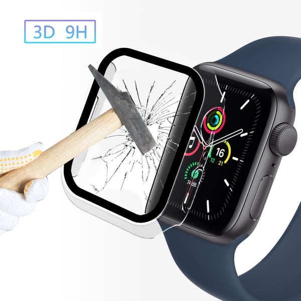 Älykellokotelo näytönsuojalla Transparent Apple Watch 7/8 45 mm