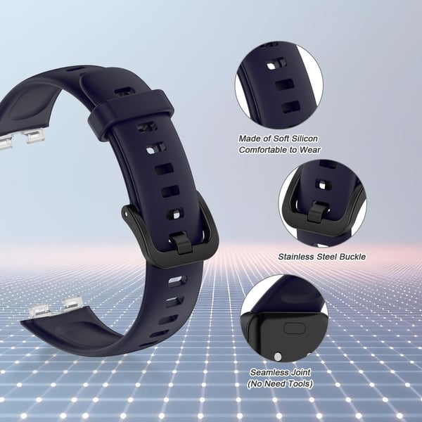 Armbånd til Huawei Band 8 Silikone Blue