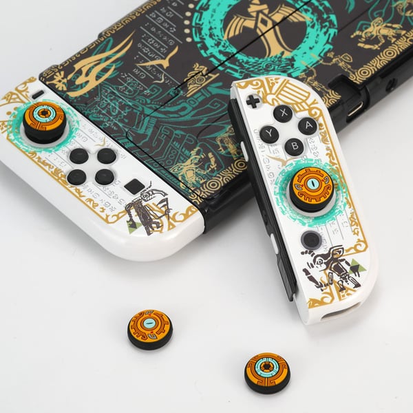 Tommelfingerbetræk 4-pak Kompatibel med Nintendo Switch OLED