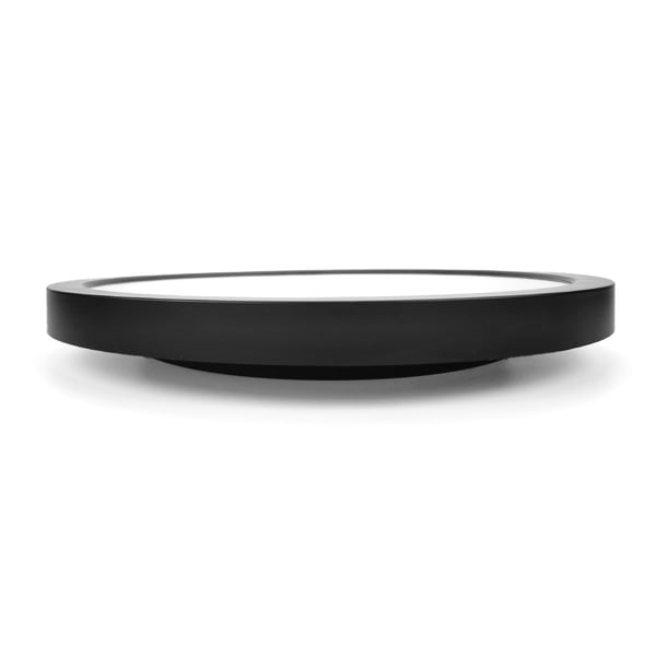 Stillegående veggklokke med termometer og hygrometer Black