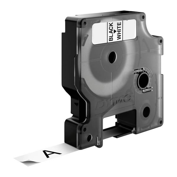 Label S0720830 45803 19mm Sort på Hvid