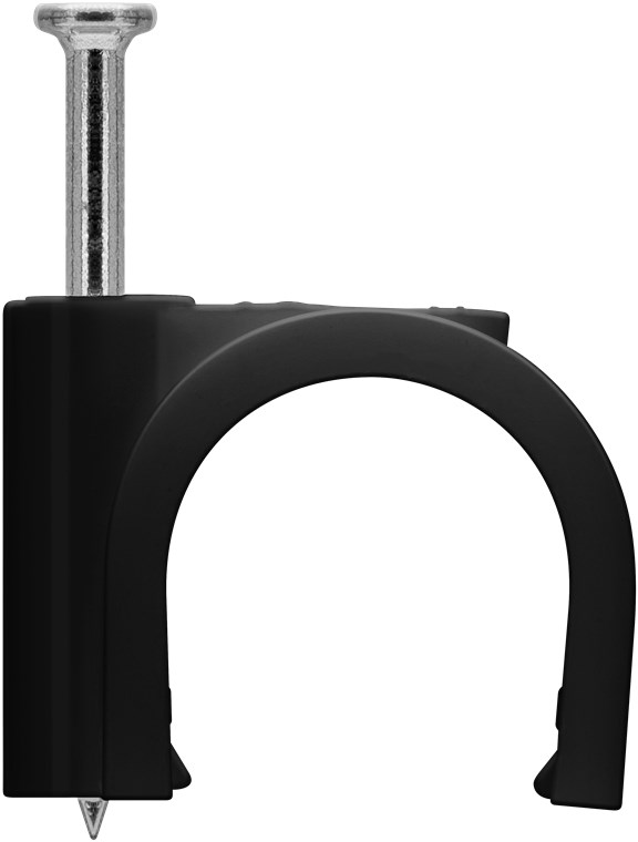 Kabelclips 16 mm, sort