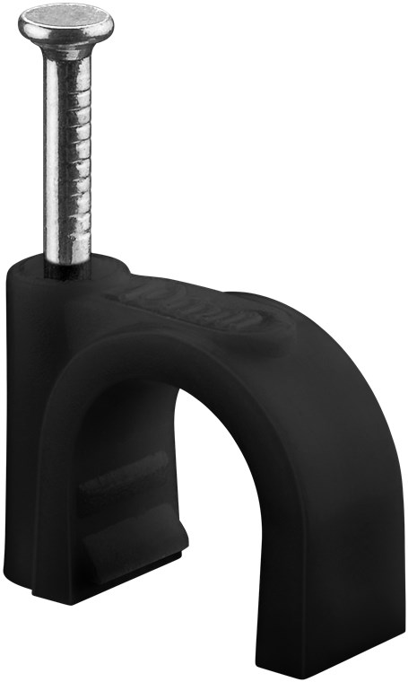 Kabelclips 10 mm, sort Kabelclips 10 mm, sort