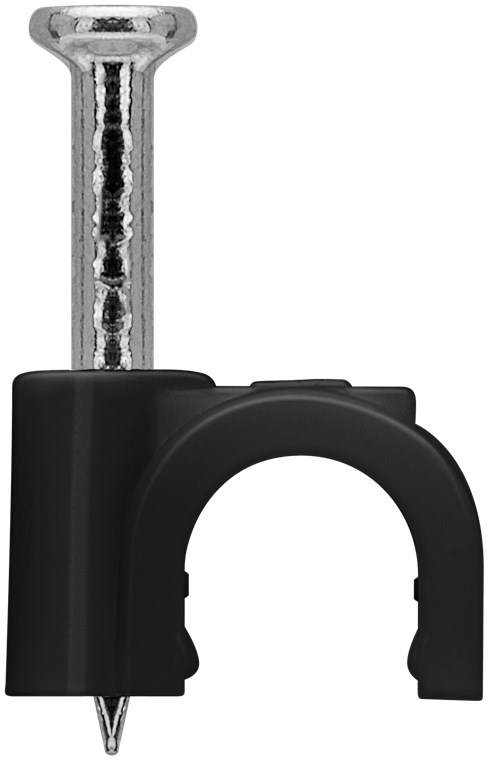 Kabelclips 5 mm, sort