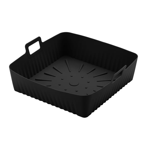 Silikonikulho ilmakeittimeen 23x21x6,5 cm Black