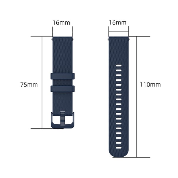 Silikoninen ranneke 16 mm DarkBlue