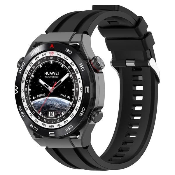 Klokkereim 22 mm med 2 størrelser Black