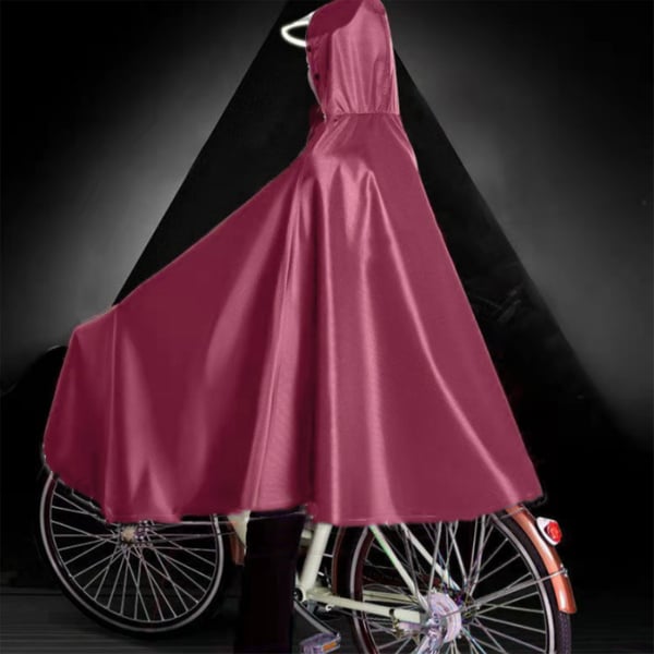 Vandtæt cykel-regnponcho Red