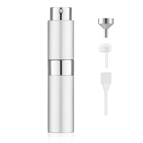 Uudelleen täytettävä hajustesuihkepullo 8 ml Silver