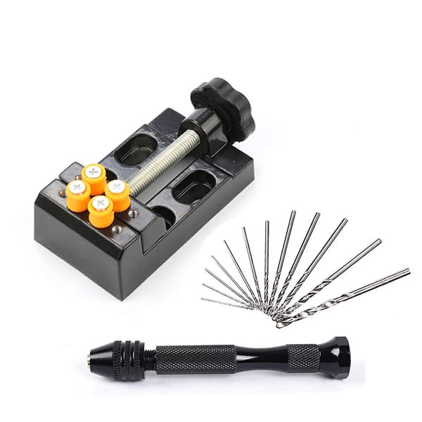 Manuaalinen työkalusarja Micro Twist Drill -poralla Black