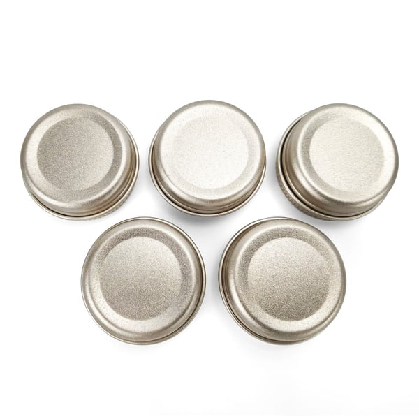 Aluminiumsboks med skrukork 10 ml 5-pak Gold