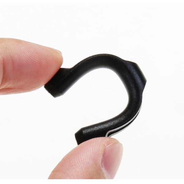 Brilleholder - Anti-skli silikon - 5 par Black