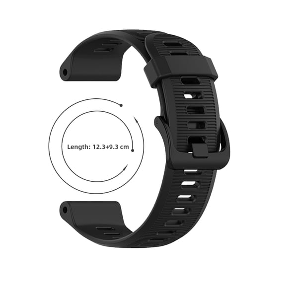 Urrem silikone Black Garmin Forerunner 945/935, Garmin Fenix 5