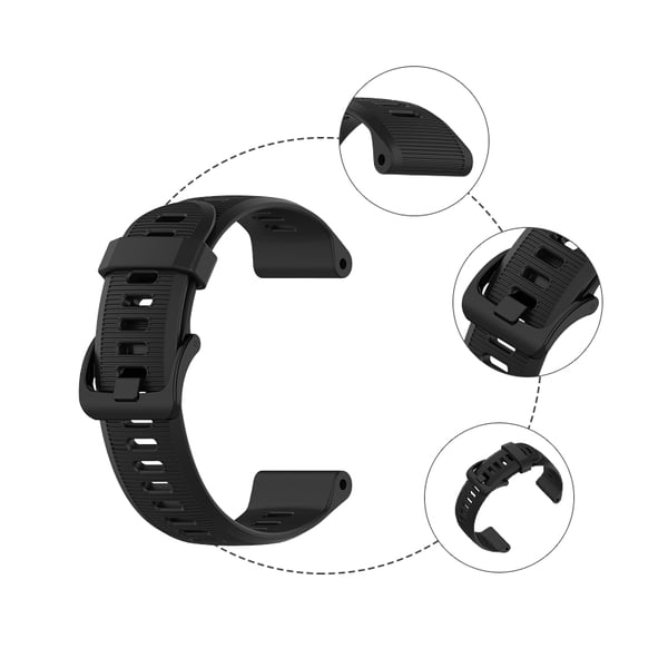 Urrem silikone Black Garmin Forerunner 945/935, Garmin Fenix 5