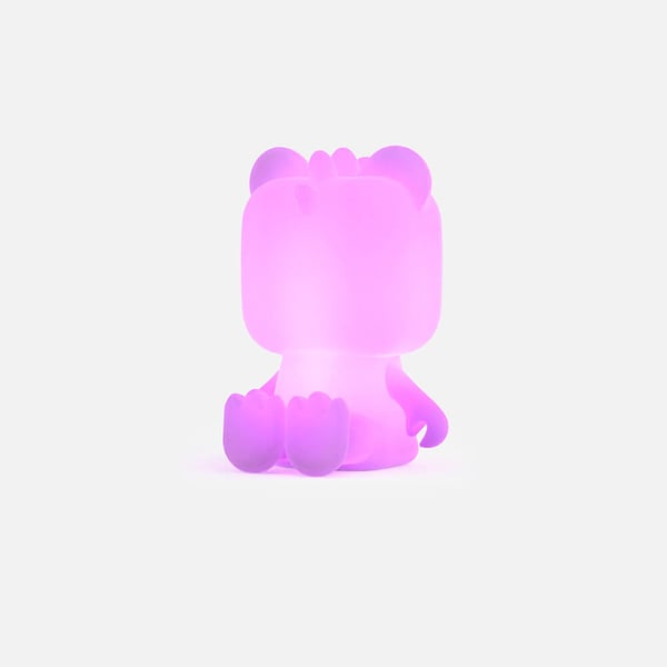 Søt Nattlampe Dino Multicolor