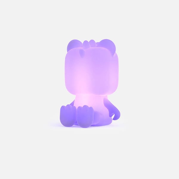 Søt Nattlampe Dino Multicolor