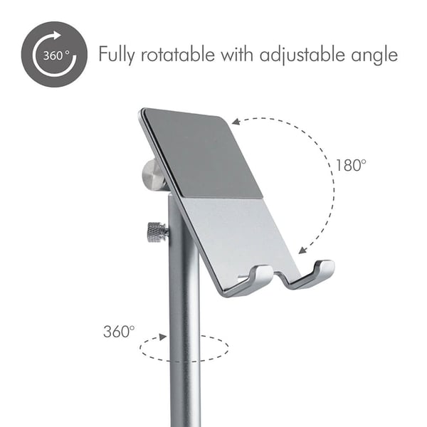 Justerbart Ställ Smartphone och Surfplatta Silver