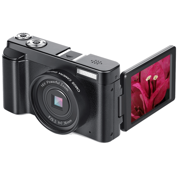 Digitalkamera 4K 48MP 3,0 tommer IPS fast fokus Black