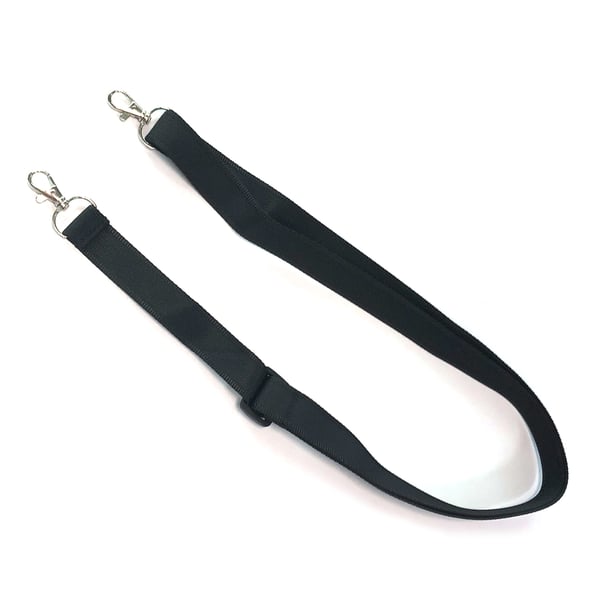 Justerbar skulderrem med metallspenner Black