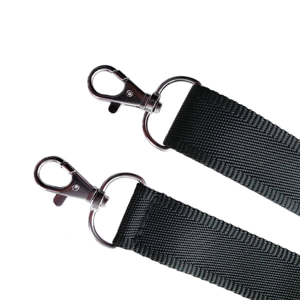 Justerbar skulderrem med metallspenner Black