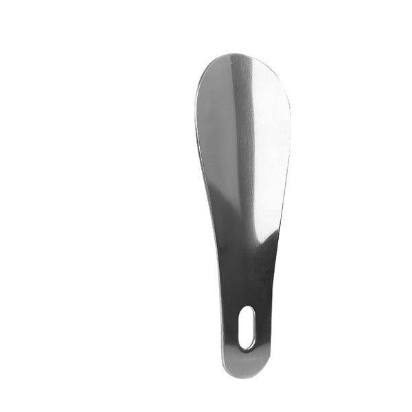 Langt metal skohorn Silver 10 cm Langt metal skohorn Silver 10 cm