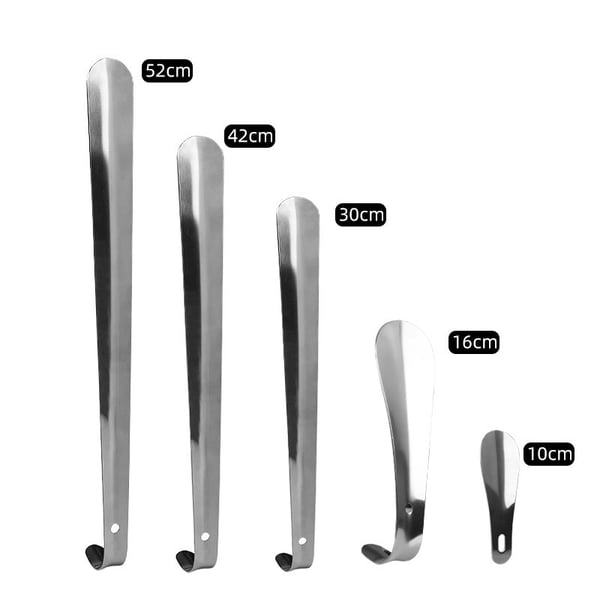 Langt skohorn i metall Silver 30 cm