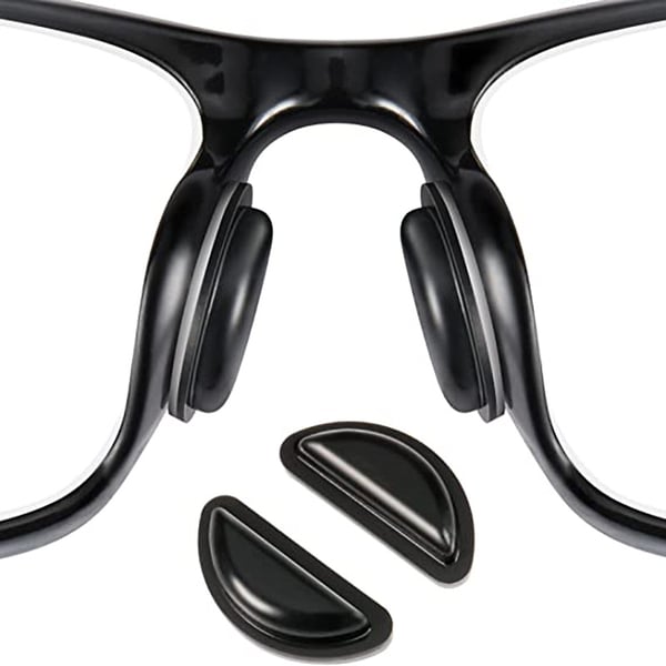 Nesebeskyttelse for briller, 24 par sklisikre briller nesebeskyttelse for briller Black