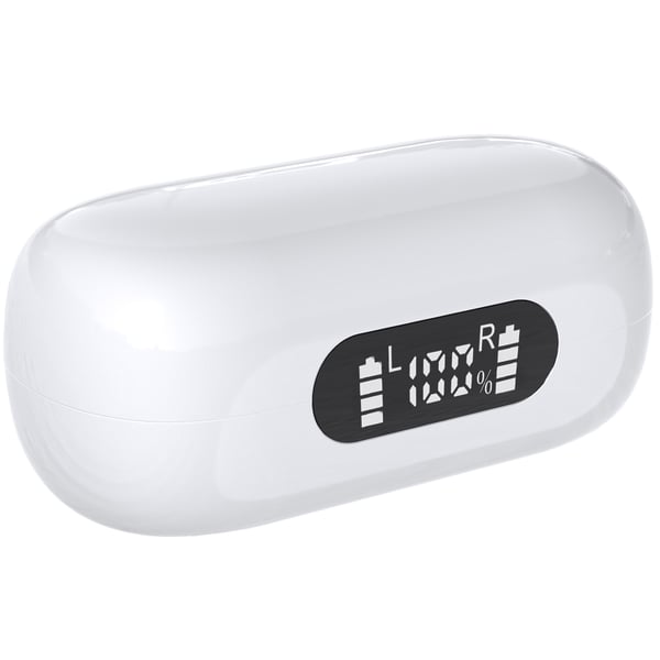 Hovedtelefoner In-Ear TWS LED 6h TWE-40 Hvid