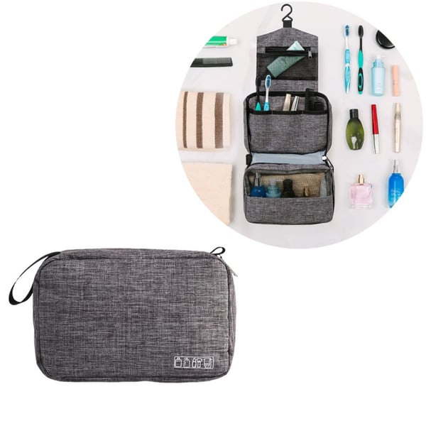 Toalettveske med stropp Grey