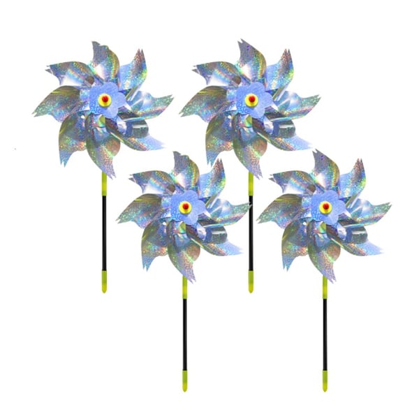 Tuulipyörä, heijastava linnunpelätin 4-Pack