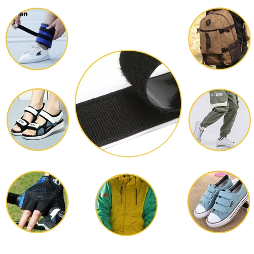 Velcro reparationslapper - 1 par Grey