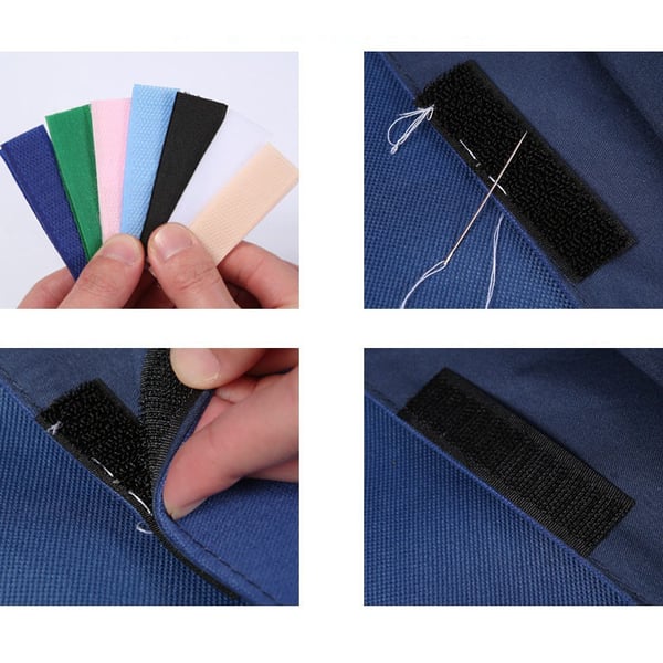 Velcro reparationslapper - 1 par Grey