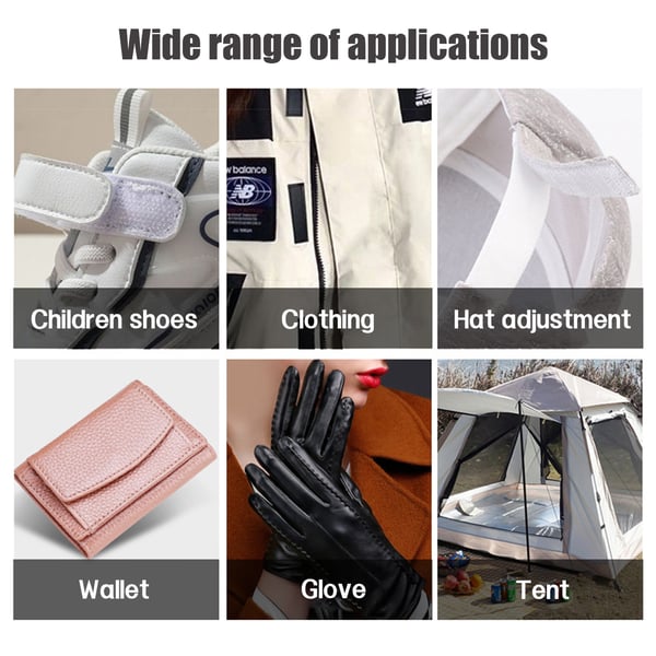 Velcro reparationslapper - 1 par Grey